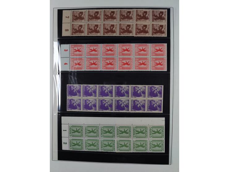 1945/49, meist postfrische gestempelte Sammlung mit einigen signiert Werten bei den Farben und Postmeister-Zähnungen, dabei u