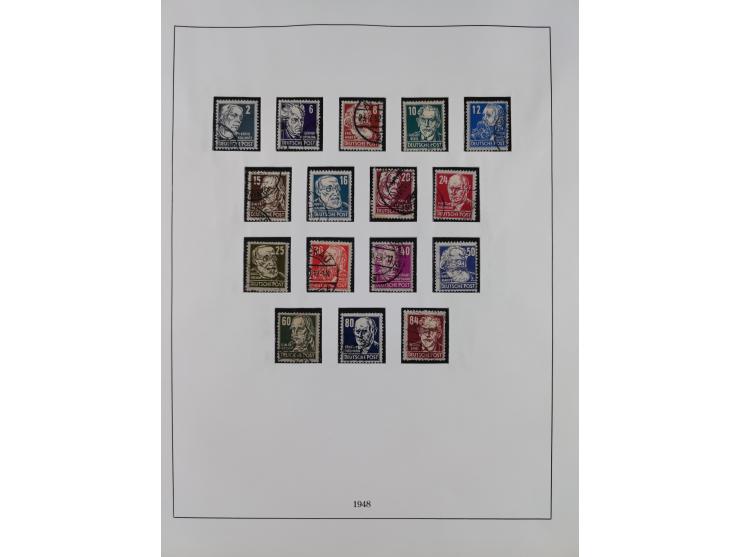 1945/49, meist postfrische gestempelte Sammlung mit einigen signiert Werten bei den Farben und Postmeister-Zähnungen, dabei u