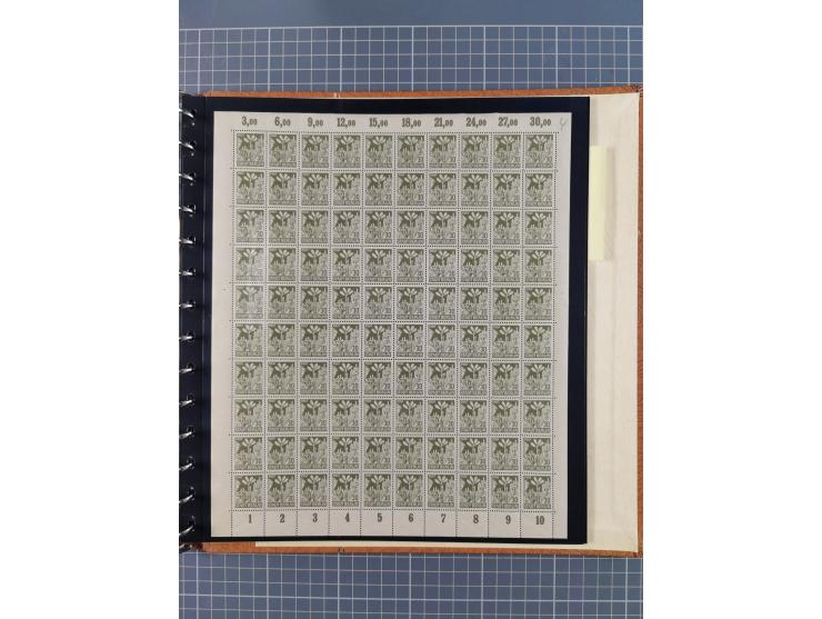 1945/49, meist postfrische gestempelte Sammlung mit einigen signiert Werten bei den Farben und Postmeister-Zähnungen, dabei u