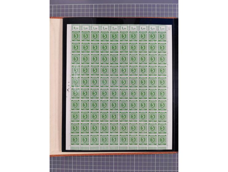 1945/49, meist postfrische gestempelte Sammlung mit einigen signiert Werten bei den Farben und Postmeister-Zähnungen, dabei u