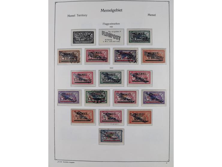 1920/23, ungebrauchte und gestempelte Sammlung mit kpl. Ausgaben, sauber auf Vordruckseiten