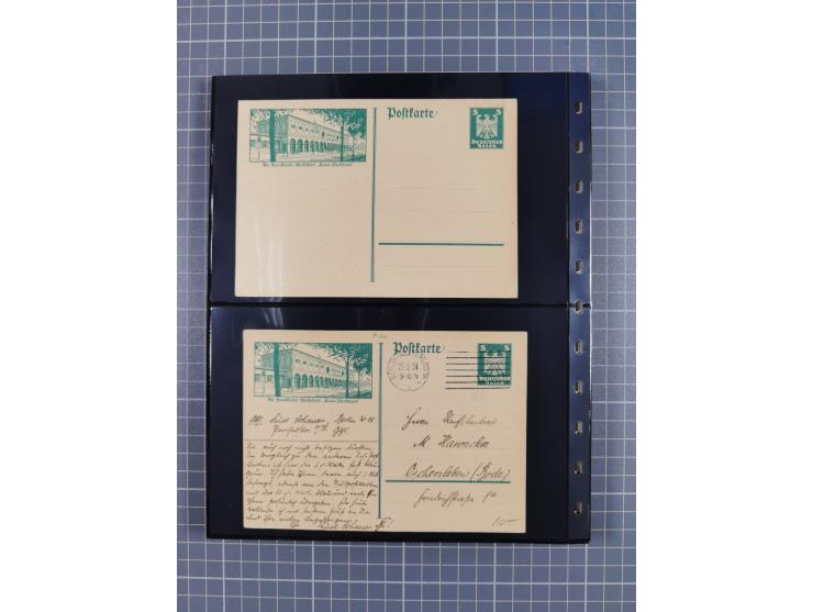 Frankfurt: 1900/89, interessante Sammlung von Bild-Ganzsachen und Ganzsachen mit Zudrucken aus Frankfurt, ungebraucht und geb