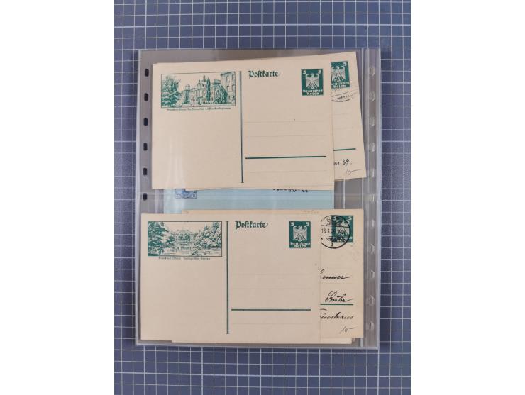 Frankfurt: 1900/89, interessante Sammlung von Bild-Ganzsachen und Ganzsachen mit Zudrucken aus Frankfurt, ungebraucht und geb