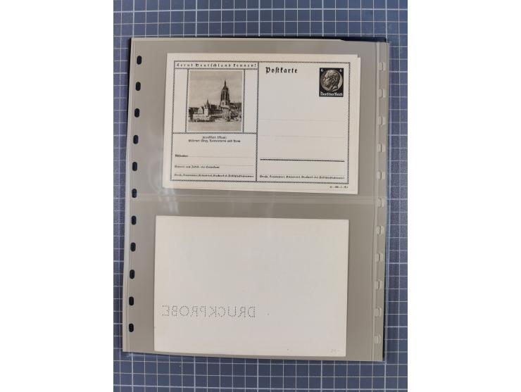 Frankfurt: 1900/89, interessante Sammlung von Bild-Ganzsachen und Ganzsachen mit Zudrucken aus Frankfurt, ungebraucht und geb