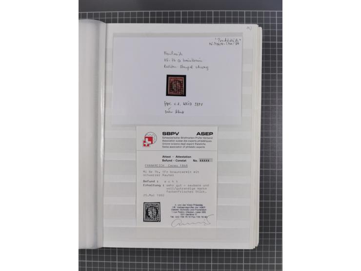 1800/1980(ca.), reichhaltige gestempelte Partie mit Marken und vielen Briefen (meist bis 1900) in 7 Steckbüchern und 2 Ordner