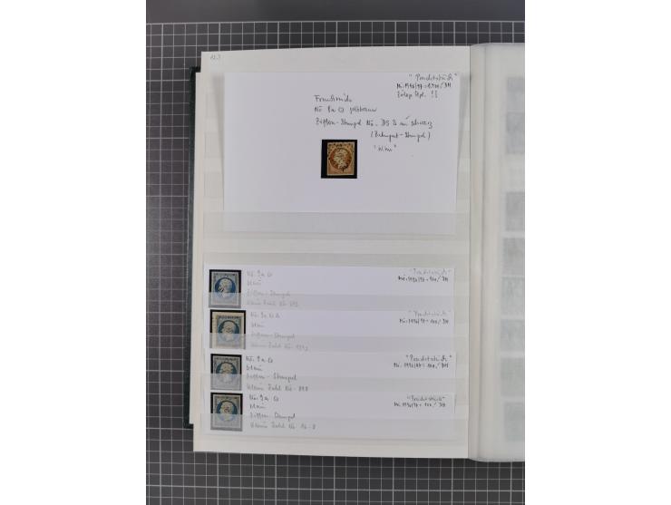 1800/1980(ca.), reichhaltige gestempelte Partie mit Marken und vielen Briefen (meist bis 1900) in 7 Steckbüchern und 2 Ordner