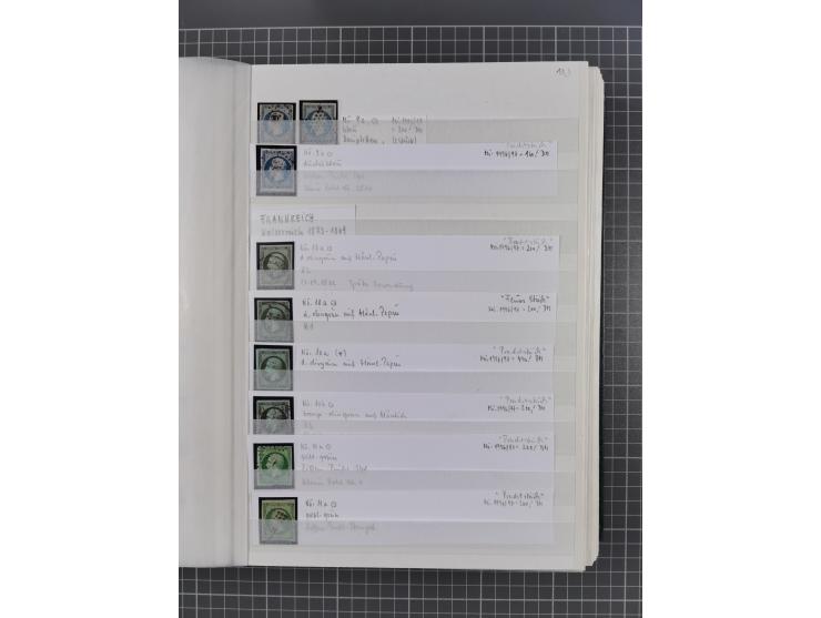 1800/1980(ca.), reichhaltige gestempelte Partie mit Marken und vielen Briefen (meist bis 1900) in 7 Steckbüchern und 2 Ordner