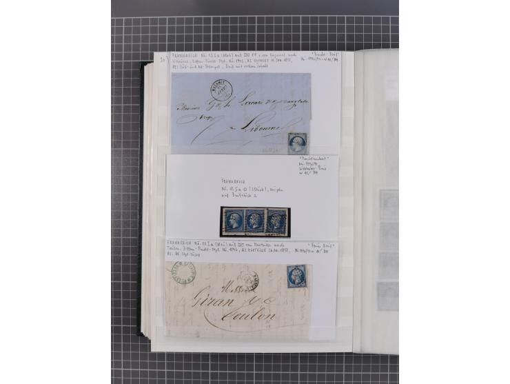 1800/1980(ca.), reichhaltige gestempelte Partie mit Marken und vielen Briefen (meist bis 1900) in 7 Steckbüchern und 2 Ordner