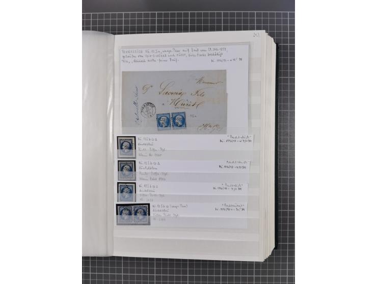 1800/1980(ca.), reichhaltige gestempelte Partie mit Marken und vielen Briefen (meist bis 1900) in 7 Steckbüchern und 2 Ordner