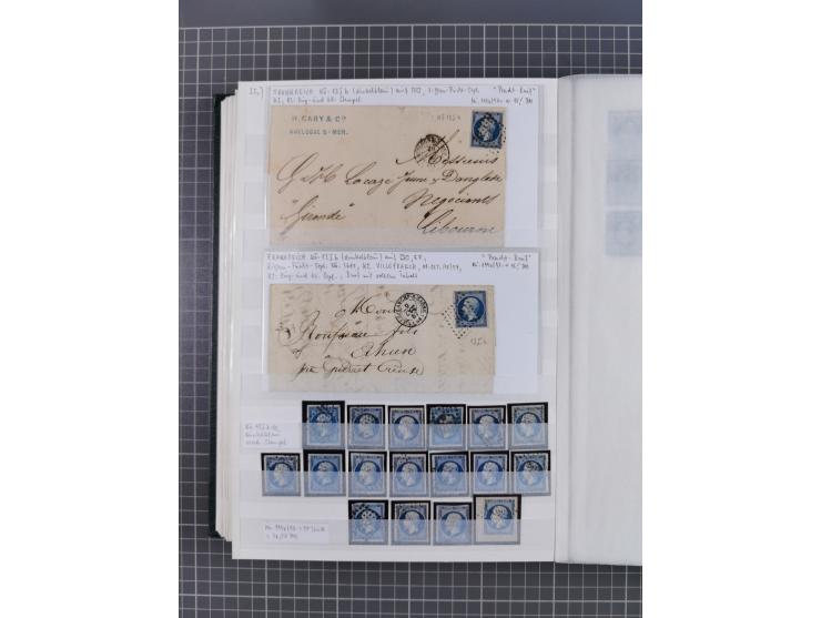 1800/1980(ca.), reichhaltige gestempelte Partie mit Marken und vielen Briefen (meist bis 1900) in 7 Steckbüchern und 2 Ordner