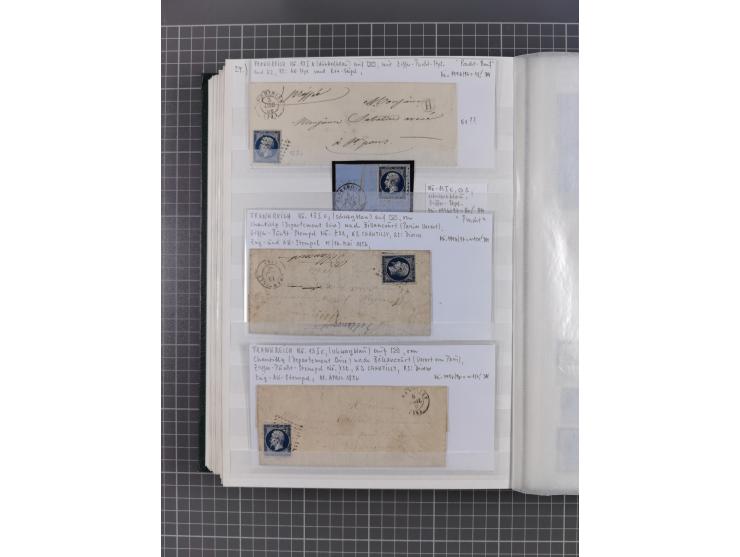 1800/1980(ca.), reichhaltige gestempelte Partie mit Marken und vielen Briefen (meist bis 1900) in 7 Steckbüchern und 2 Ordner