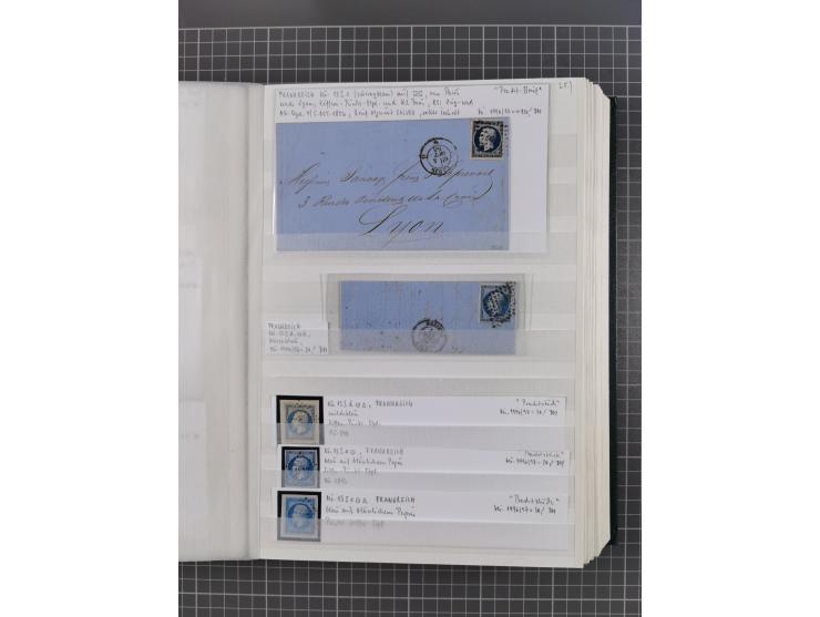 1800/1980(ca.), reichhaltige gestempelte Partie mit Marken und vielen Briefen (meist bis 1900) in 7 Steckbüchern und 2 Ordner