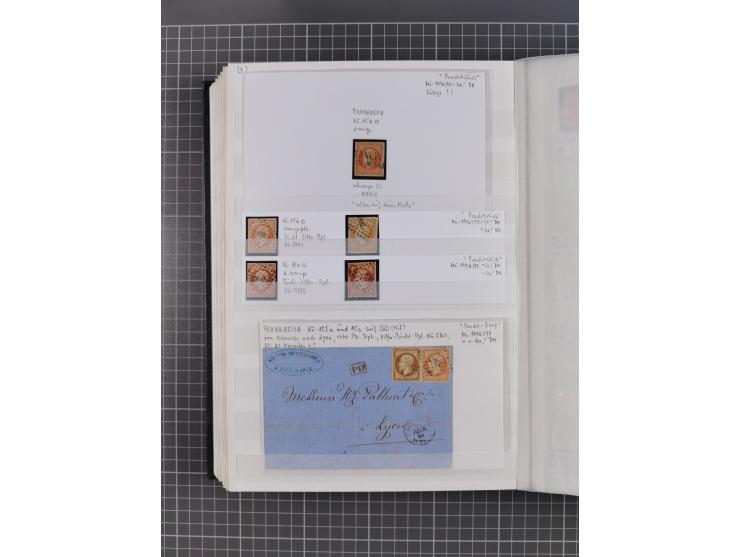 1800/1980(ca.), reichhaltige gestempelte Partie mit Marken und vielen Briefen (meist bis 1900) in 7 Steckbüchern und 2 Ordner