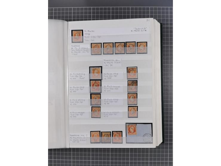 1800/1980(ca.), reichhaltige gestempelte Partie mit Marken und vielen Briefen (meist bis 1900) in 7 Steckbüchern und 2 Ordner