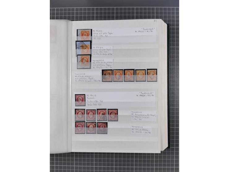 1800/1980(ca.), reichhaltige gestempelte Partie mit Marken und vielen Briefen (meist bis 1900) in 7 Steckbüchern und 2 Ordner