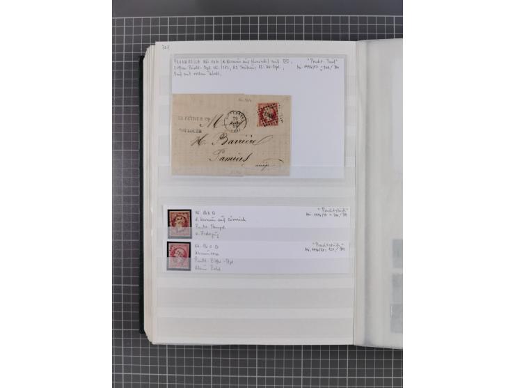 1800/1980(ca.), reichhaltige gestempelte Partie mit Marken und vielen Briefen (meist bis 1900) in 7 Steckbüchern und 2 Ordner