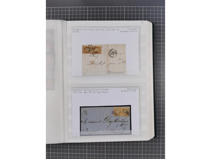 1800/1980(ca.), reichhaltige gestempelte Partie mit Marken und vielen Briefen (meist bis 1900) in 7 Steckbüchern und 2 Ordner