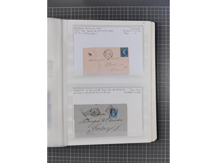 1800/1980(ca.), reichhaltige gestempelte Partie mit Marken und vielen Briefen (meist bis 1900) in 7 Steckbüchern und 2 Ordner