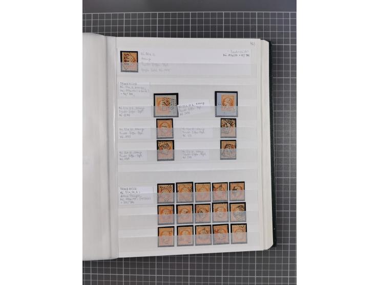 1800/1980(ca.), reichhaltige gestempelte Partie mit Marken und vielen Briefen (meist bis 1900) in 7 Steckbüchern und 2 Ordner