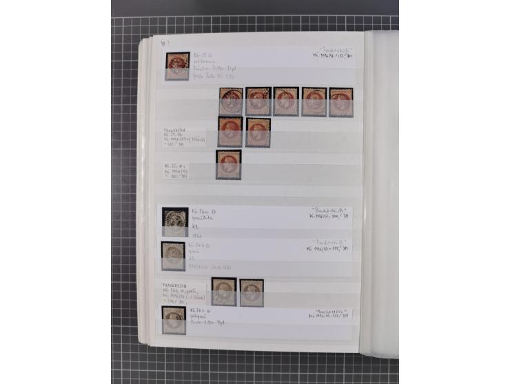 1800/1980(ca.), reichhaltige gestempelte Partie mit Marken und vielen Briefen (meist bis 1900) in 7 Steckbüchern und 2 Ordner