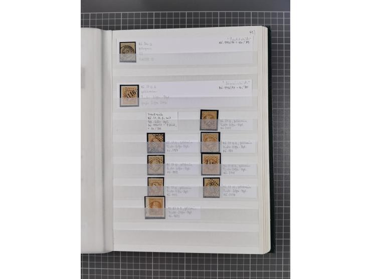 1800/1980(ca.), reichhaltige gestempelte Partie mit Marken und vielen Briefen (meist bis 1900) in 7 Steckbüchern und 2 Ordner