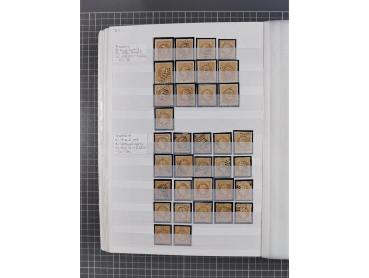 1800/1980(ca.), reichhaltige gestempelte Partie mit Marken und vielen Briefen (meist bis 1900) in 7 Steckbüchern und 2 Ordner