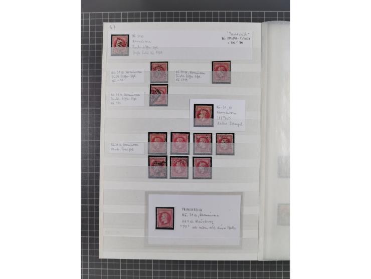 1800/1980(ca.), reichhaltige gestempelte Partie mit Marken und vielen Briefen (meist bis 1900) in 7 Steckbüchern und 2 Ordner