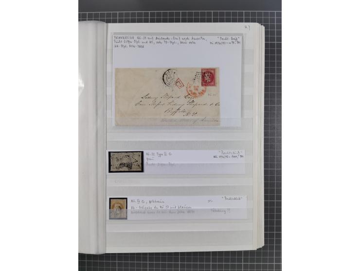 1800/1980(ca.), reichhaltige gestempelte Partie mit Marken und vielen Briefen (meist bis 1900) in 7 Steckbüchern und 2 Ordner