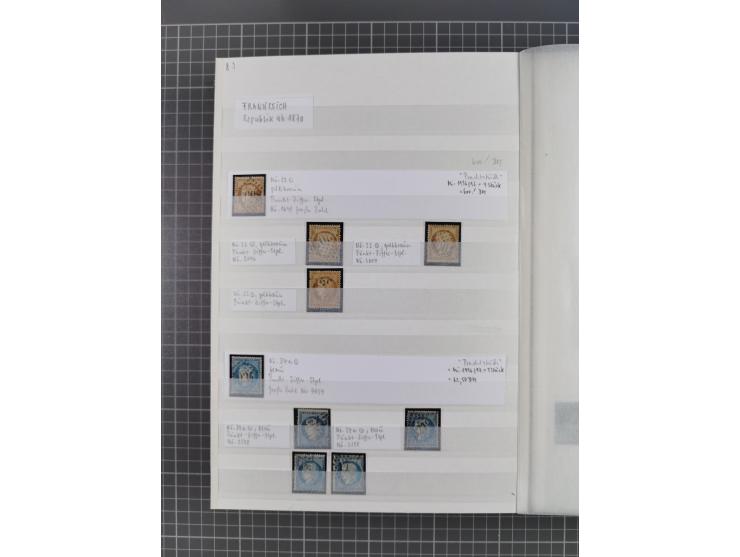 1800/1980(ca.), reichhaltige gestempelte Partie mit Marken und vielen Briefen (meist bis 1900) in 7 Steckbüchern und 2 Ordner