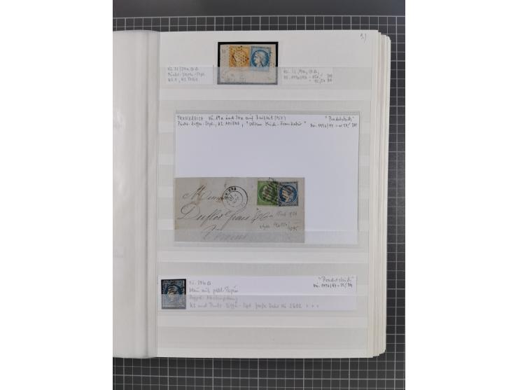 1800/1980(ca.), reichhaltige gestempelte Partie mit Marken und vielen Briefen (meist bis 1900) in 7 Steckbüchern und 2 Ordner