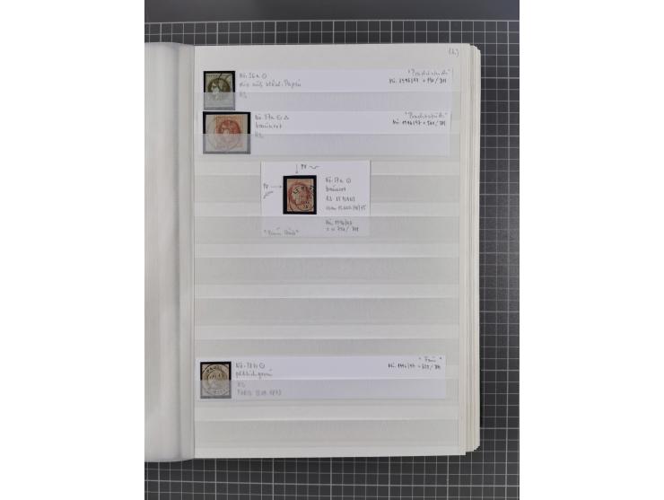 1800/1980(ca.), reichhaltige gestempelte Partie mit Marken und vielen Briefen (meist bis 1900) in 7 Steckbüchern und 2 Ordner