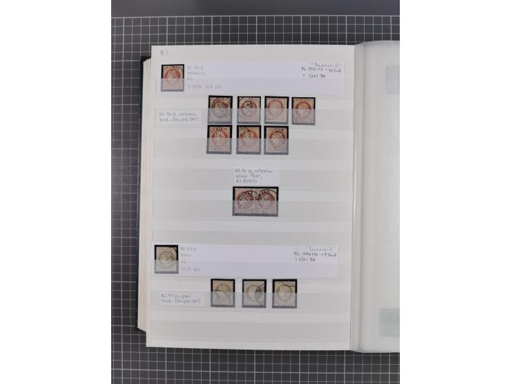 1800/1980(ca.), reichhaltige gestempelte Partie mit Marken und vielen Briefen (meist bis 1900) in 7 Steckbüchern und 2 Ordner