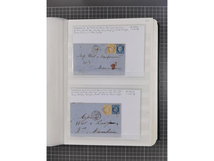 1800/1980(ca.), reichhaltige gestempelte Partie mit Marken und vielen Briefen (meist bis 1900) in 7 Steckbüchern und 2 Ordner