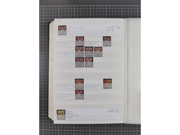 1800/1980(ca.), reichhaltige gestempelte Partie mit Marken und vielen Briefen (meist bis 1900) in 7 Steckbüchern und 2 Ordner