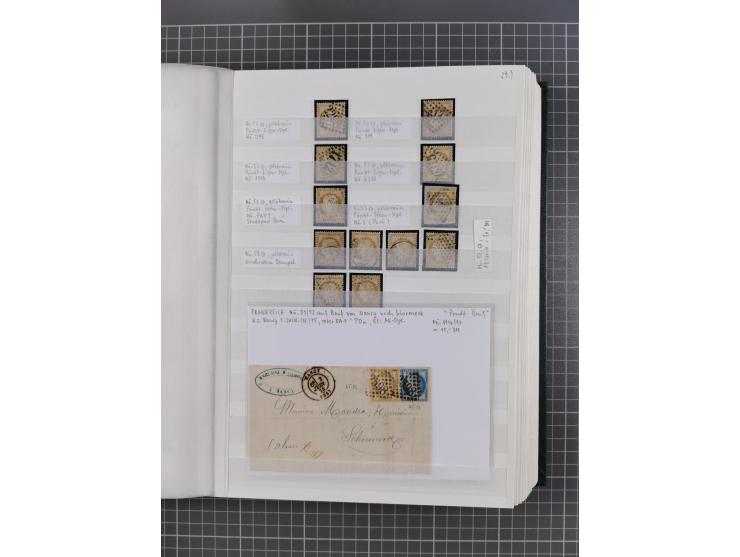 1800/1980(ca.), reichhaltige gestempelte Partie mit Marken und vielen Briefen (meist bis 1900) in 7 Steckbüchern und 2 Ordner