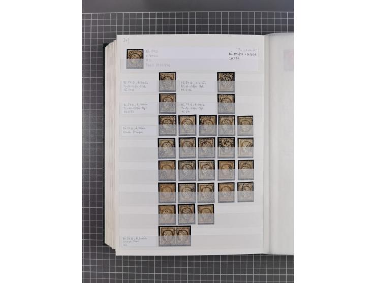 1800/1980(ca.), reichhaltige gestempelte Partie mit Marken und vielen Briefen (meist bis 1900) in 7 Steckbüchern und 2 Ordner