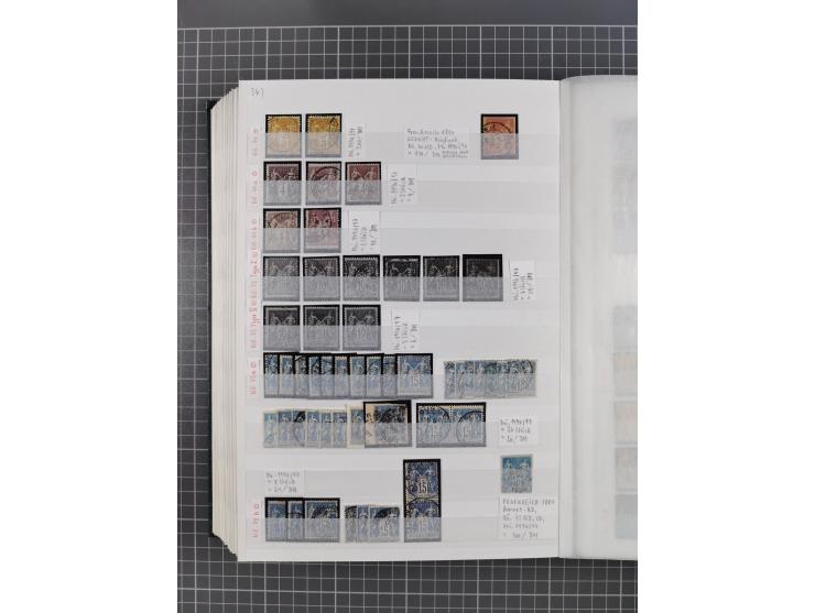 1800/1980(ca.), reichhaltige gestempelte Partie mit Marken und vielen Briefen (meist bis 1900) in 7 Steckbüchern und 2 Ordner