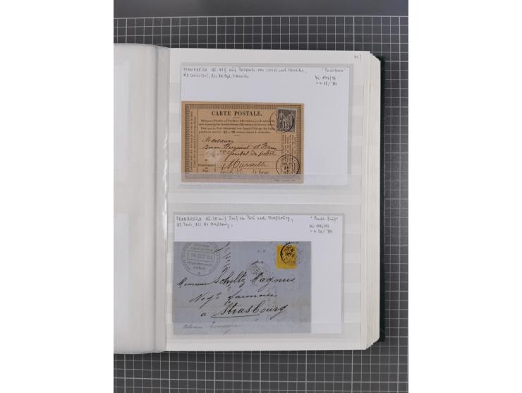 1800/1980(ca.), reichhaltige gestempelte Partie mit Marken und vielen Briefen (meist bis 1900) in 7 Steckbüchern und 2 Ordner