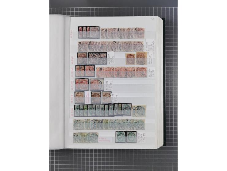 1800/1980(ca.), reichhaltige gestempelte Partie mit Marken und vielen Briefen (meist bis 1900) in 7 Steckbüchern und 2 Ordner