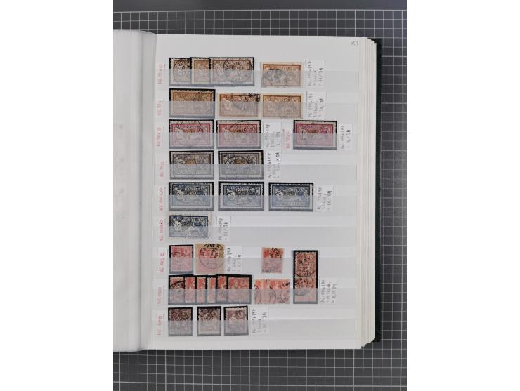 1800/1980(ca.), reichhaltige gestempelte Partie mit Marken und vielen Briefen (meist bis 1900) in 7 Steckbüchern und 2 Ordner