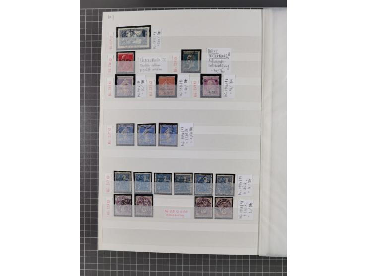 1800/1980(ca.), reichhaltige gestempelte Partie mit Marken und vielen Briefen (meist bis 1900) in 7 Steckbüchern und 2 Ordner