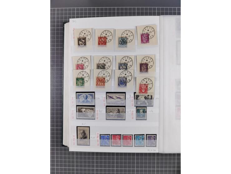 1800/1980(ca.), reichhaltige gestempelte Partie mit Marken und vielen Briefen (meist bis 1900) in 7 Steckbüchern und 2 Ordner