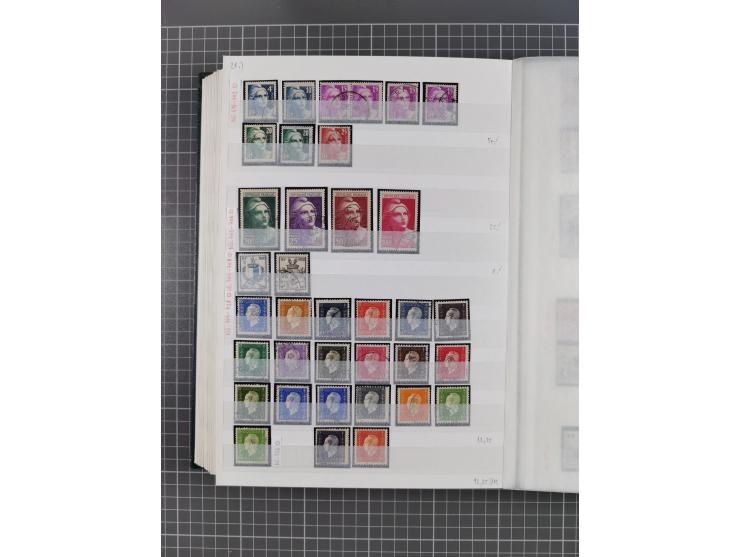 1800/1980(ca.), reichhaltige gestempelte Partie mit Marken und vielen Briefen (meist bis 1900) in 7 Steckbüchern und 2 Ordner