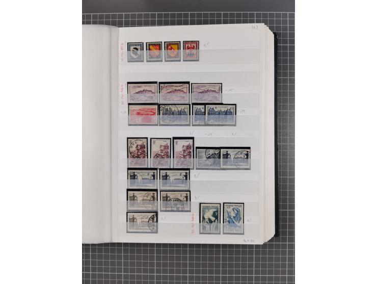 1800/1980(ca.), reichhaltige gestempelte Partie mit Marken und vielen Briefen (meist bis 1900) in 7 Steckbüchern und 2 Ordner