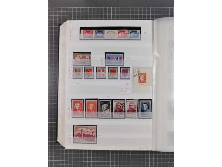 1800/1980(ca.), reichhaltige gestempelte Partie mit Marken und vielen Briefen (meist bis 1900) in 7 Steckbüchern und 2 Ordner