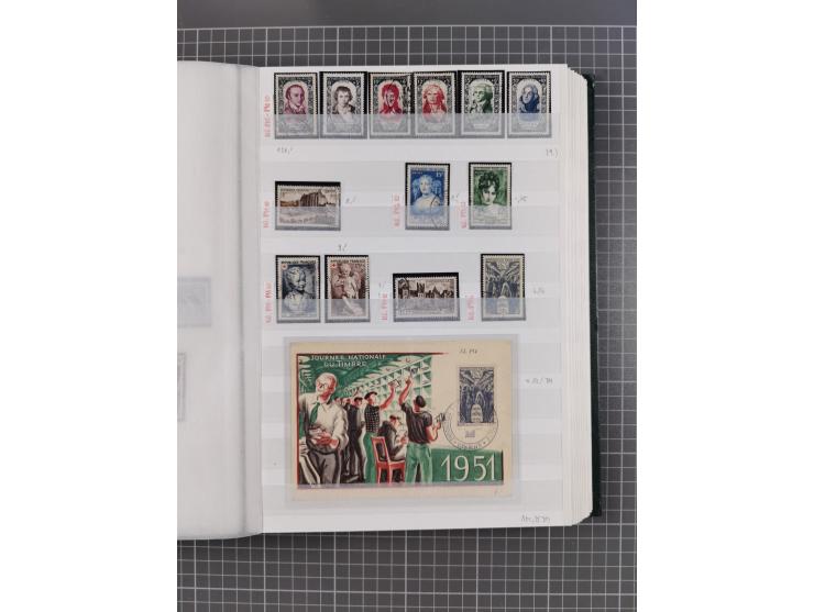 1800/1980(ca.), reichhaltige gestempelte Partie mit Marken und vielen Briefen (meist bis 1900) in 7 Steckbüchern und 2 Ordner