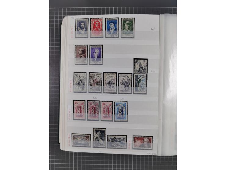 1800/1980(ca.), reichhaltige gestempelte Partie mit Marken und vielen Briefen (meist bis 1900) in 7 Steckbüchern und 2 Ordner