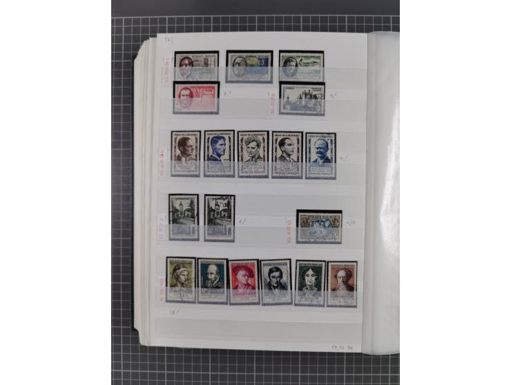 1800/1980(ca.), reichhaltige gestempelte Partie mit Marken und vielen Briefen (meist bis 1900) in 7 Steckbüchern und 2 Ordner