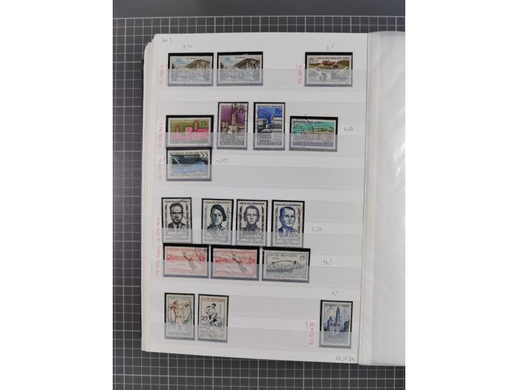 1800/1980(ca.), reichhaltige gestempelte Partie mit Marken und vielen Briefen (meist bis 1900) in 7 Steckbüchern und 2 Ordner