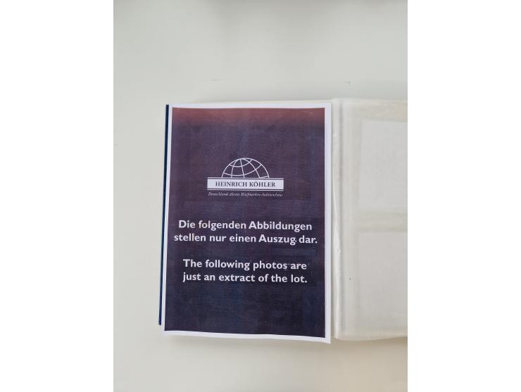 Baden bis Taxis, ungebrauchte und gestempelte Sammlungsbestand, jedes Stück mit ausführlicher Beschriftung auf Karten montier